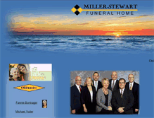 Tablet Screenshot of millerstewartfuneralhome.com